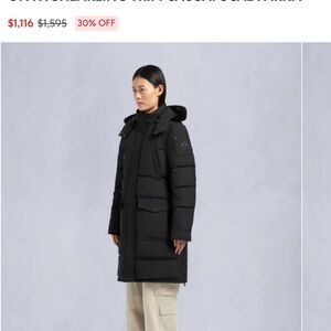 Moose Knuckles Black Puffer Coat